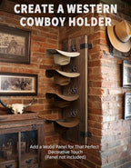Cowboy Hat Rack Wall Mount,Cowboy Hat Holder for Wall,Western Home Decor,Hat Organizer for Caps,Rustic Horseshoe Star Metal H