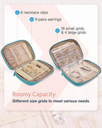 BAGSMART Jewelry Travel Organizer Case for Home Jewelry Organizer Storage Ring Binder Clear Bags Zipper Rolls Pouch for Neckl