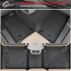 Floor Mats Compatible with 2022-2026 Jeep Grand Cherokee (Not Fit L or WK) Cargo Mat Back Seat Cover Protector 2025 Grand Cherokee Accessories (Fit 5 Seats,Trunk Mat+Backrest Mats+Floor Mats)