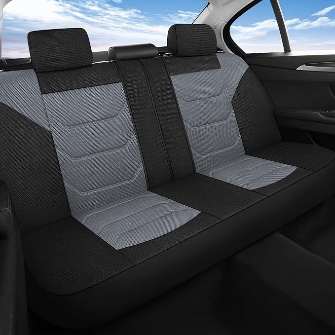 3D Air Mesh Car Seat Cover Full Sets Washable and Breathable Premium Cloth Automotive Vehicle Seat Covers for Cars Interior, 
