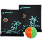 500g x 2pcs Rechargeable Desiccant Packs, Reusable Car Dehumidifier, Microwave Reactivated Silica Gel Packets Moisture