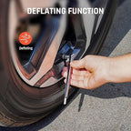 ETENWOLF Pencil Tire Pressure Gauge 6 Pack (10-50PSI, 20-120PSI) with Tire Caps Calibrated to ANSI B40.1 Grade B(2%), Stainless Steel Body, for Cars, Pickups, RVs, Bicycle