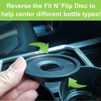 Cup Keeper Plus Car Cup Holder Adapter Expands to Hold Larger Beverage Containers up to 3.7" Diameter/Fits 32 oz Hydro Flask,