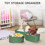 3-Pack Shelf Baskets for Organizing, Closet Organizer Bins, Small Woven Baskets, Rope Toy Basket, Storage Basket for Shelves,