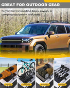 330LBS Lockable Cross Bars Roof Rack Fit for Hyundai Santa Fe 2024-2026 Aluminum Crossbars Cargo Bar Luggage Baggage Carrier Rooftop Accessories, for Storage Bag Kayak Snowboard Canoe Bike