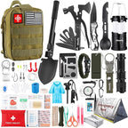 Survival Kit, Gifts for Men Women Teen Boys, 252 pcs Survival Gear and Equipment Mini First Aid Kit for Car Home, Emergency K