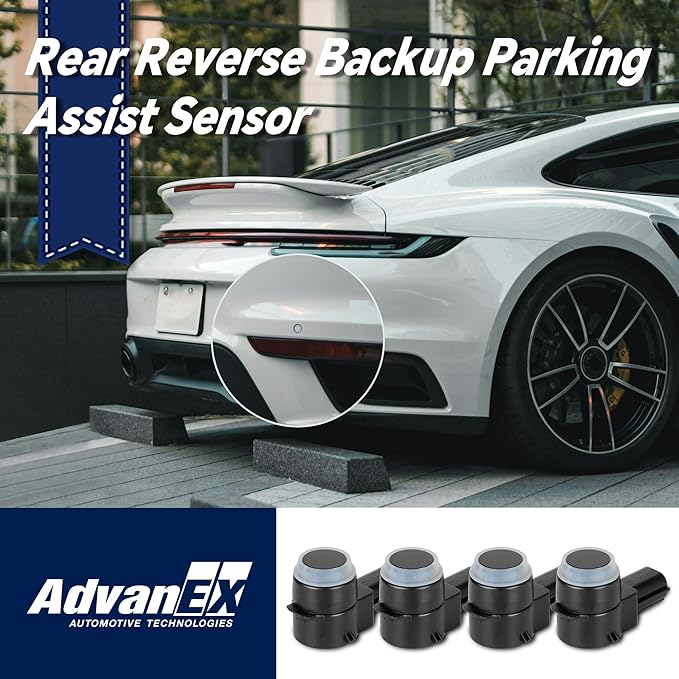 4Pcs 15239247 Reverse Backup Parking Assist Sensor Compatible with Express/Silverado/Suburban GMC Sierra/Yukon Enclave Escala