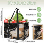 Reusable Grocery Bag Foldable Shopping Tote Bag with Handles Reusable Shopping Bags Large Kitchen Grocery Bags