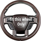 Steering Wheel Cover for Ford F150 2015-2020/ F250 2017-2022/ F350 2017-2022/ F450 2017-2022/ F550 2017-2022/ Ford Expedition 2018-2021 Steering Wheel Protector for Ford Steering Wheel Accessories
