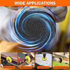 133 PCS Sanding Disc Drill Polishing Kit Sanding Attachment, 3 Inch Wet Dry Headlight Restoration Kit, Hook and Loop Sandpape