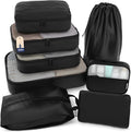 Shacke Packing Cubes for Travel 8 Set - Premium Luggage Organizer Bags - Versatile Travel Organizer for Women and Men - Optim