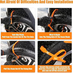 Reusable Anti Snow Chains, Universal Reusable Anti-skid Nylon Tire Chains, Adjustable Portable Plastic Non-Slip Cable Tie, Em