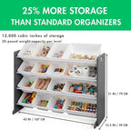 Humble Crew Toy Storage Organizer with 16 Removable Storage Bins for Kids Playroom, 4-Tier Toddler Toy Organization and Stora