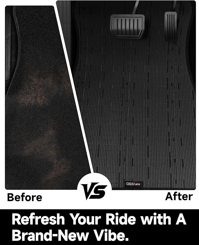 Ultra Durable Car Floor Mats, Premium PVC Coil All-Weather Automotive Floor Mats, Universal Fit with Anti-Slip Nibbs Backing,