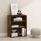 Furinno PASIR Book Shelf, 3-Tier Display Bookshelf, Bookcase, 11.8 x 23.6 x 28.1, for Living Room, Bedroom, Home Office, Ambe