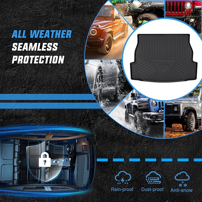 Nilight Cargo Mats for Toyota RAV4 2019 2020 2021 2022 2023 2024 2025,All Weather Protection Heavy Duty Cargo Liners