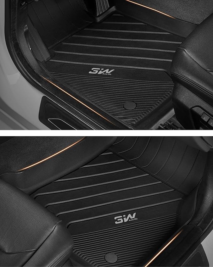 3W Floor Mats & Cargo Liner for 2025-2026 Subaru Forester (Not Fit Hybrid & Wilderness), TPE All Weather Floor Mats Custom Fit 2025-2026 Forester Full Set Anti-Slip Heavy Duty Accessorious, Black