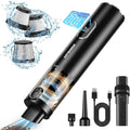 Car Vacuum, Handheld Vacuum Cordless with 14000PA Powerful Suction with LED Light, Air Duster 2-in-1,Low Noise Rechargeable P