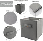 EBIGIC storage bins collapsible storage bins，cube storage organizer （Pack of 3） 10.5*10.5*11inch，For home and office Collapsi