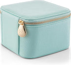 Vlando Travel Jewelry Box,Jewelry Travel Case with 6 Velvet Jewelry Zipper Pockets Travel Jewelry Organizer for Ring Bracelet