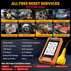 LAUNCH Creader Elite OBD2 Scanner Diagnostic Tool Fit for Audi Volkswagen Skoda Seat,Full System All Reset Bi-Directional Code