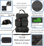 7 PACK Tactical Car Seat Back Organizer With 5 Detachable Pouches Upgrade Tactical Molle Vehicle Panel Organizer Universal fits for Most of Car Truck Ford Jeep Vehicle