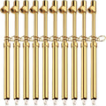 Tallew 10 Pack Dual Head Tire Pressure Gauge Heavy Duty Air Pressure Tire Gauge for Auto Truck Car RV Van Gage Range 10-150PSI, 1-10Bar (Gold)