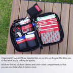 Compact First Aid Kit for Emergency - Basic Emergency Kit for Dorm,Hiking, Backpacking, Camping, Traveling, and Cycling -Smal