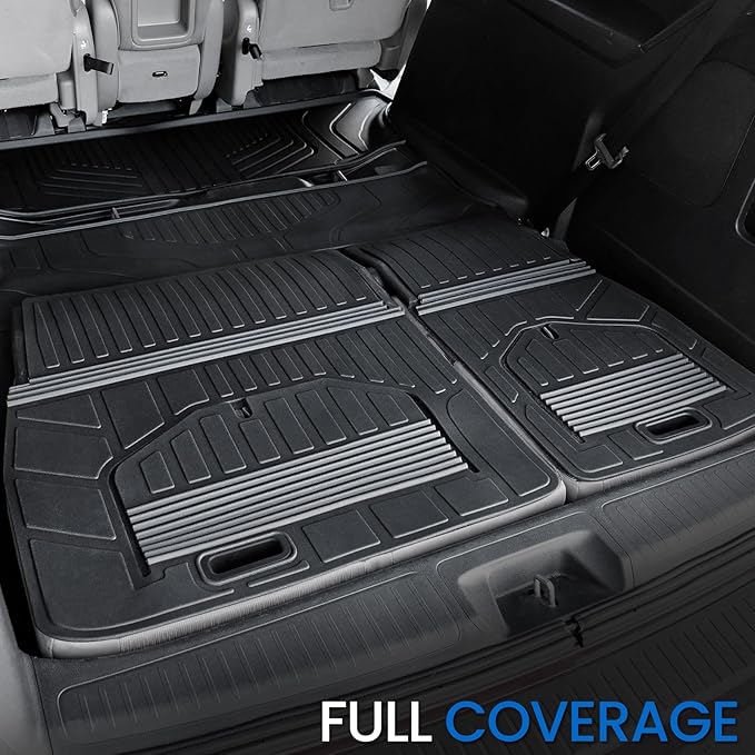 Cargo Mat for 2018-2026 Honda Odyssey Fold Down 3rd Row Seat into The Well, All Weather TPE Trunk Cargo Liner Mat Accessories(Cargo Liner for Stowed Flat 3rd-Row Seating)