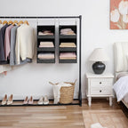 GRANNY SAYS Hanging Closet Shelf, 3-Shelf Foldable Hanging Organizers and Storage, Hanging Organizer for Camper Organization,