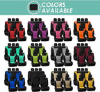 FH Group Automotive Car Seat Covers Full Set Premium 3D Air Mesh Front Seat Covers, Airbag Compatible & Split Bench Cover Uni