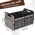Femuar Car Trunk Organizer, Large Capacity Collapsible Trunk Storage with 11 Pockets, Waterproof, Non-Slip, Suitable for Car