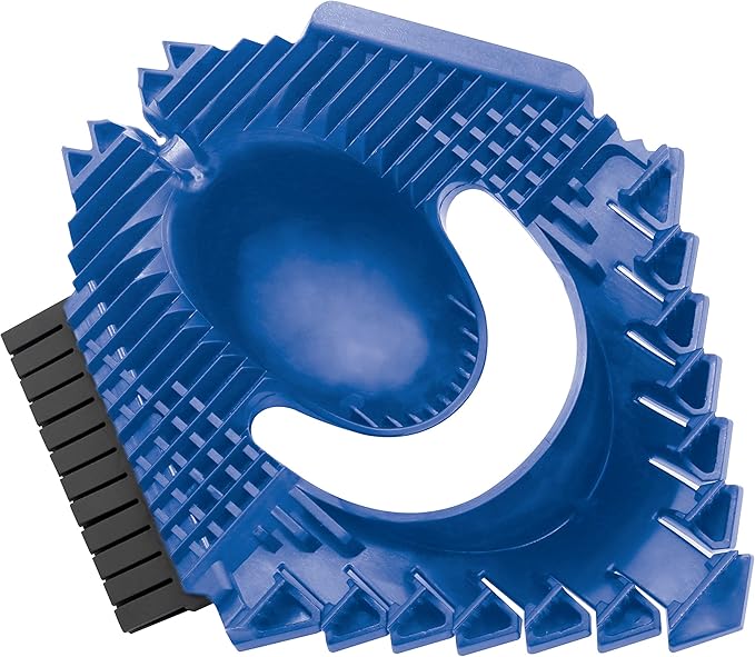Snow Joe SJEG-DZ Ice Dozer Ice and Snow Scraper Tool | Squeegee Brush, Blue