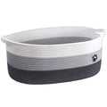 Large Dog Toy Basket, 19.7" X 11" X 7.9" Woven Baskets for Dog Cat Storage, Toy Basket with Handles for Nursery, Living Room,