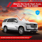 ARISMOTOR Windshield Sun Shade for Cadillac Escalade 2021-2025 2026, Custom Fit Foldable Front Window Sunshade Sun Visor Protector, Block UV Rays Keep Your Car Cooler