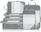 Compression Packing Cubes for Travel, Lightweight Vacation Travel Essentials, Travel Accessories for Suitcase Organizer Bags 