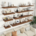 Vivelove Wide Floating Shelves for Wall 12 Inch Deep, 16" X 12" X 2" Floating Shelf, 2 Inch Thick Shelf for Living Room Bathr