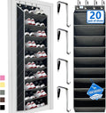 shoe organizer,70 Pounds Large Capacity,20-30-Pair over the door shoe organizer,10 Tiers shoe rack for closet,New upgrade Ant