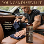 Leather Cleaner, Conditioner and Detailer Kit - Natural Beeswax Formula for Car Seat, Couch, Furniture, Purse, Boots & Jacket