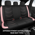Pink Seat Covers,Breathable and Sport Seat Covers,Anti-Slip Universal Fit Car Seat Covers Full Set for Cars Sedans SUV and Tr