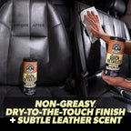 Chemical Guys Leather Quick Detailer Wipes in Canister (30 ct) (2 Pack) – Easy-Clean Conditioning Wipes for Leather Seats, In