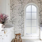 DOWELL Window Privacy Film, Frosted Glass Window Film, Static Cling Non-Adhesive Glass Clings, Sun Blocking Opaque Door Coverings, Reusable Door Sticker for Bathroom Home Office, White, 35.4" x 78.5"