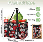 Reusable Grocery Bags Heavy Duty Shopping Bags Foldable Large Tote Bags with Long Handles & Hard Bottom