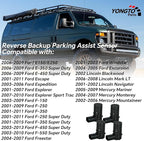 Reverse Parking Assist Sensors 3F2Z-15K859-BA Backup Bumper Sensor 4PCS Compatible with Ford F150 F250 F350 E150 E250 E350 Me