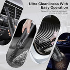 Cordless Handheld Car Vacuum Cleaner - 15000PA Portable Vacuum with LED Light & HEPA Filter, Blow & Suction 2 in 1 Small Hand