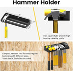UNITEDPOWER Wall Mount Hand Tool Storage Set, Screwdriver Organizer, Pliers Holder, Hammer Rack, Metal Hardware Tray for Gara