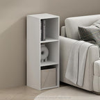 Furinno PELLI Book Shelf, 3-Cube Bookshelf, Cube Storage Organizer Bookcase, 11.7 x 12.1 x 35.4, for Living Room, Bedroom, Ho