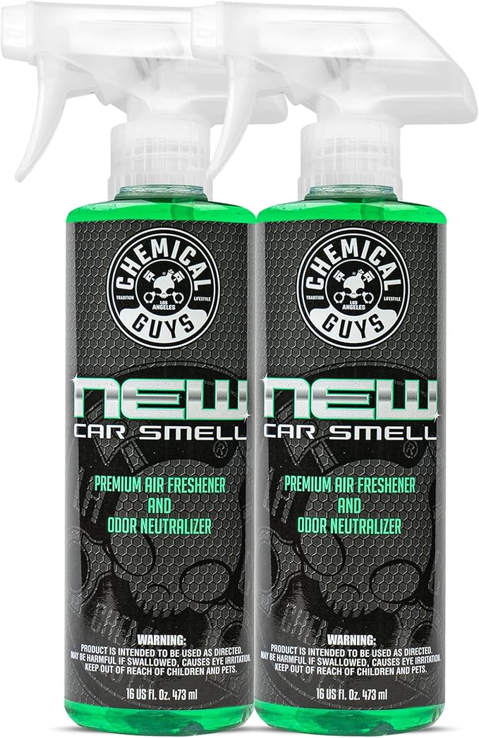 Chemical Guys New Car Smell Air Freshener and Premium Odor Eliminator Refreshes & Neutralizes Odors, Great Car Fresheners for
