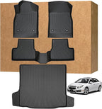 Floor Mats for Chevy Cruze 2011-2015 & Cruze Limited 2016, Heavy Duty TPE Waterproof Non-Slip All Weather Protection Custom, Floor Mats & Cargo Liner