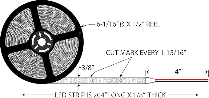 Optronics UCL90CB White LED Strip Light